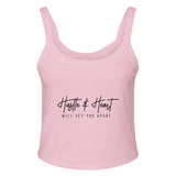 Hustle with Heart - Wear Your Motivation - solid pink blend - Print Material