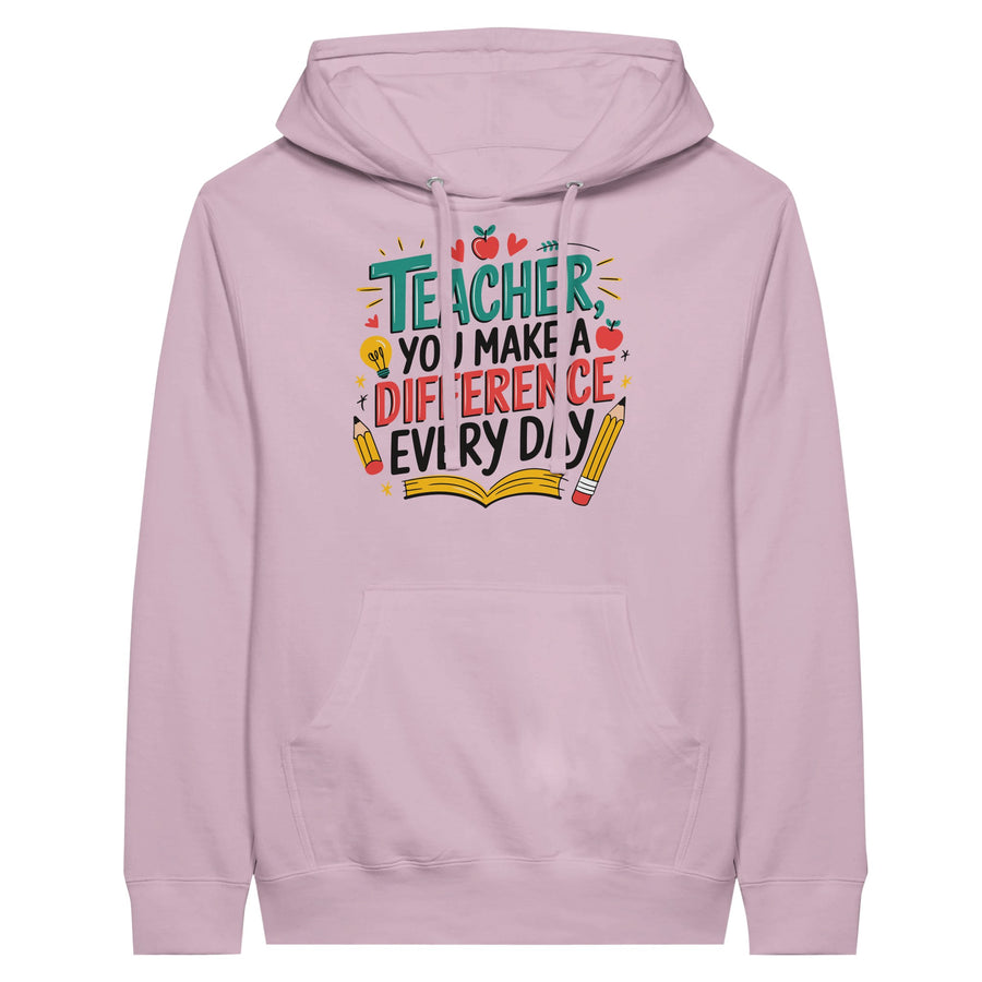 Everyday Impact Hoodie for Teachers - Light Pink - Hoodies