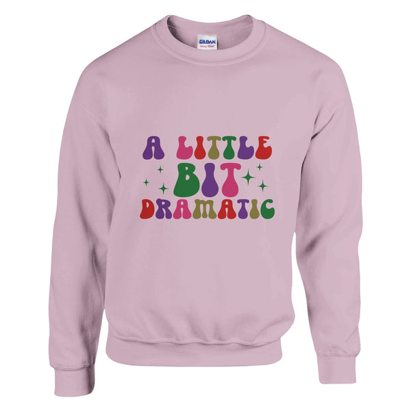 Dramatic Whispers - A Sweatshirt for Bold Expressions - Light Pink - Sweatshirts