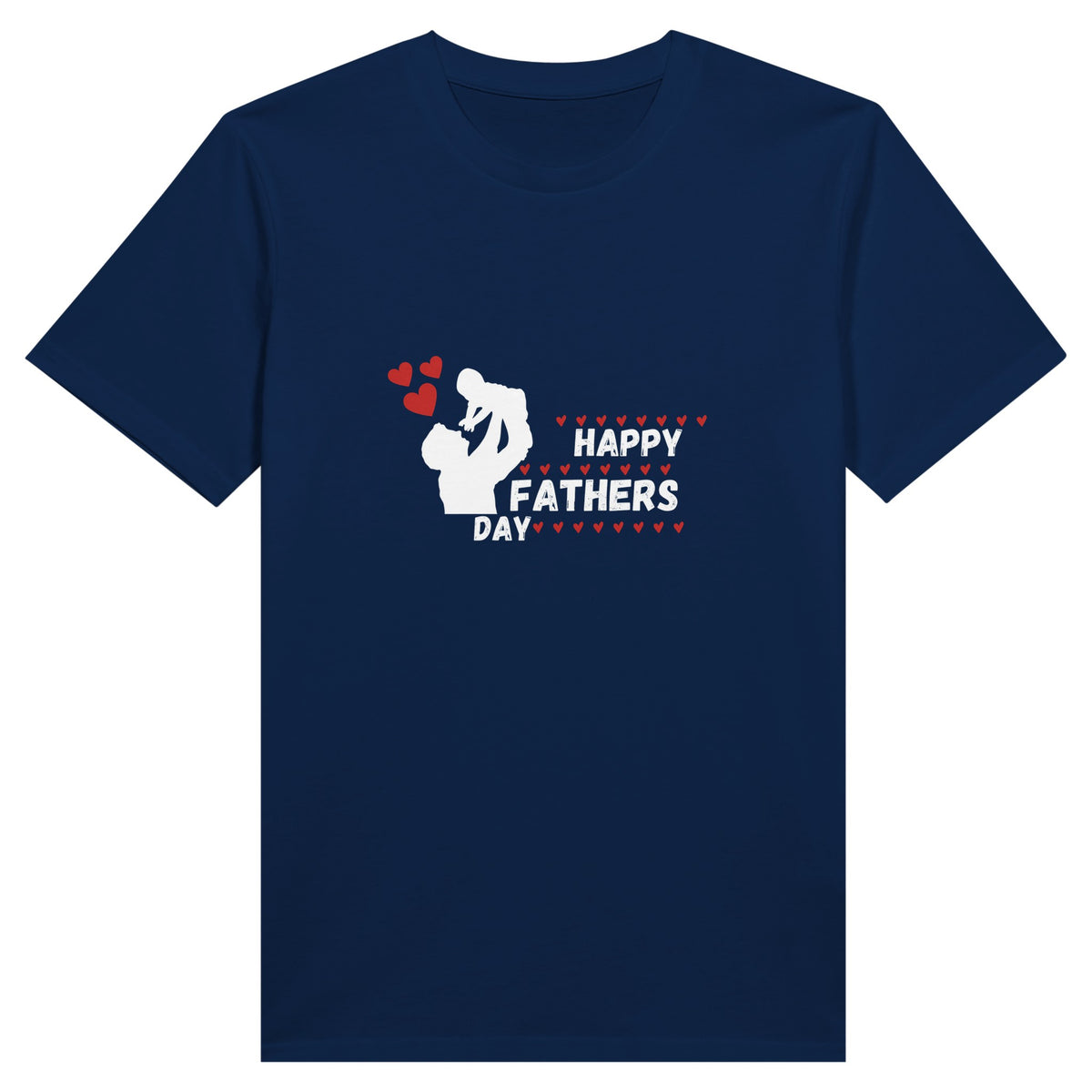 Happy Memories - Commemorate Fathers Day with Our Tee - Navy - Print Material