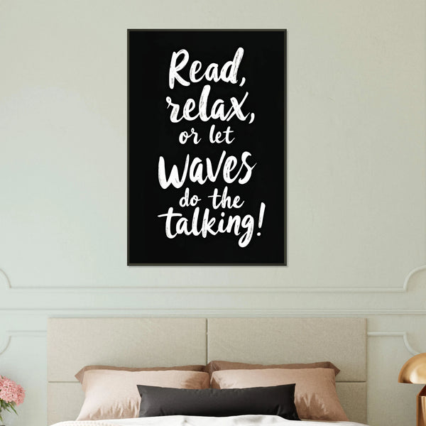 Relax & Recharge - A Framed Message of Tranquility - - Metal Framed Posters