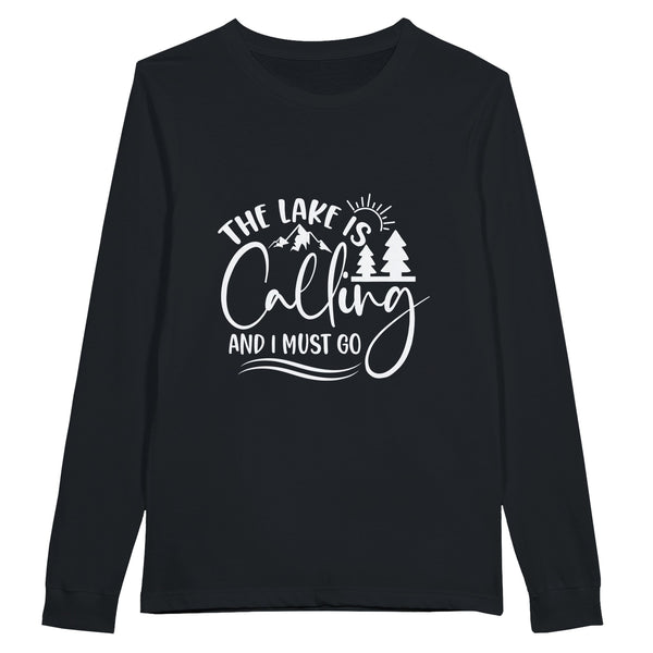 Serenity Beckons - Long Sleeve Cotton Classic - Black - Sweatshirt