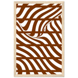 Flowing Lines - Contemporary Wall Art - 28x43 cm XL (11x17″) Wood frame - Wooden Framed Posters