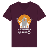 Ride into Memories - Halloween Time Tee - Maroon - Print Material