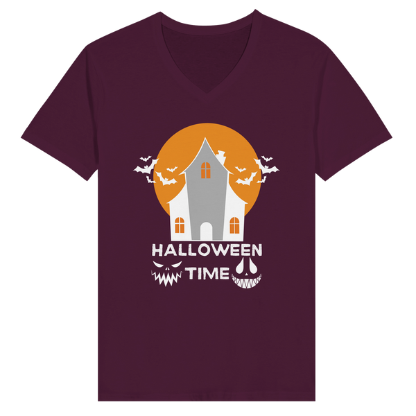 Ride into Memories - Halloween Time Tee - Maroon - Print Material