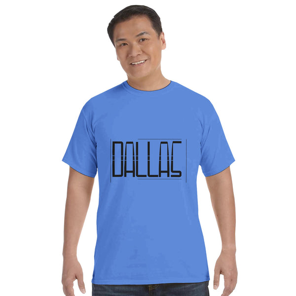 City Simplicity - Dallas in Lines - mystic blue - T-shirts