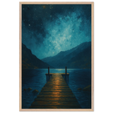 Whispers of the Night – Wooden Framed Poster Gift - Wood frame - Wooden Framed Posters