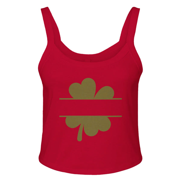 Cut Leaf - Embrace Natural Beauty - solid red blend - Tank Tops