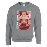 Queen of Hearts - Cherishing the Bond with Mom - Sport Grey - Sweatshirts