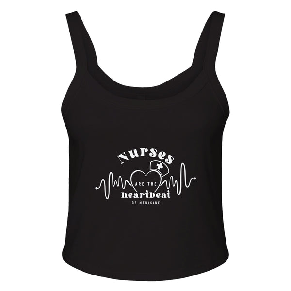 Wear Your Gratitude - Nurses' Heartbeat Tribute! - solid blk blend - Print Material