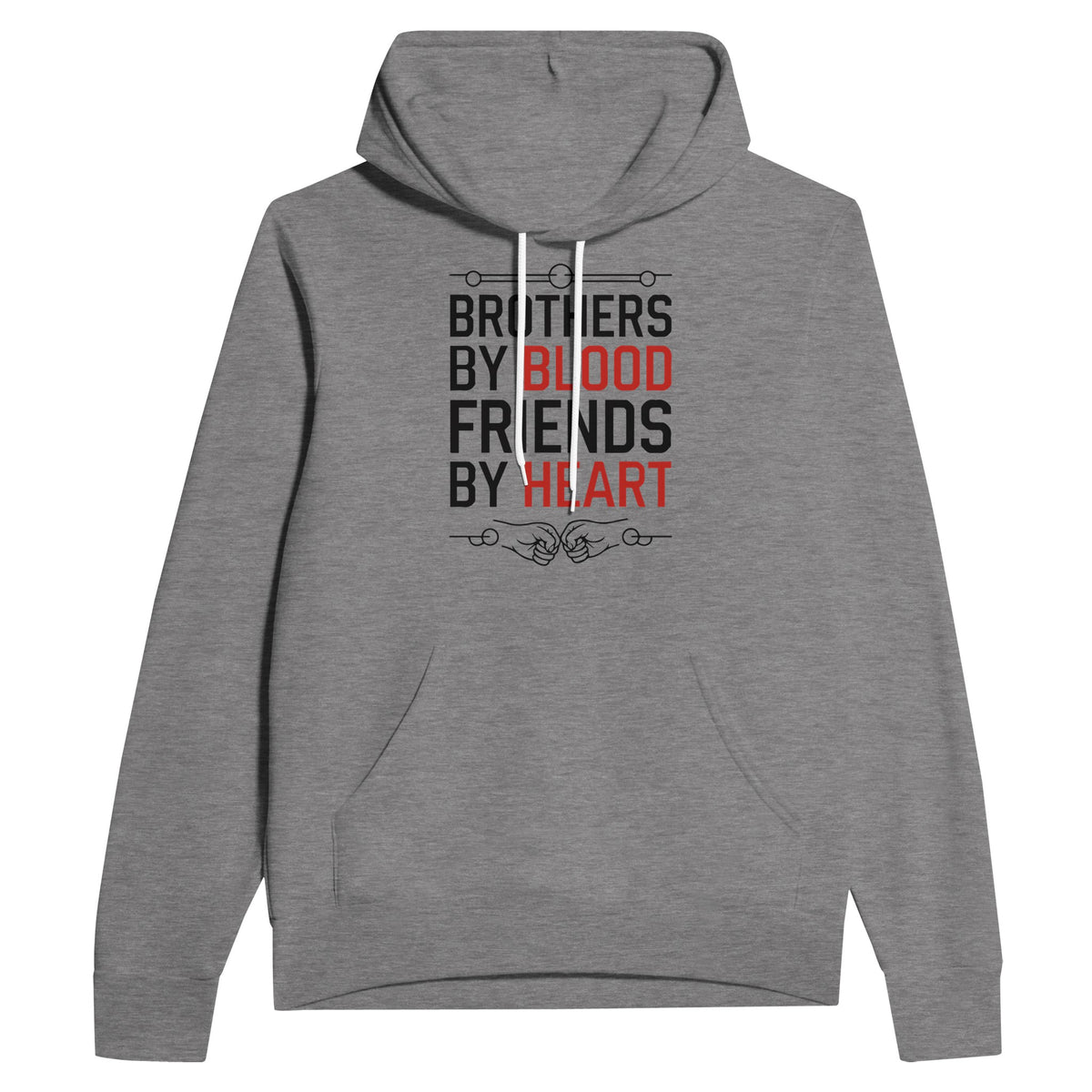 Unbreakable Bond – Brother to Brother Hoodie - Dark Gray Heather - Hoodies