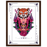 Artistry Unleashed - Warrior, Sacred Bull, and Tiger Spirit - - Wooden Framed Posters