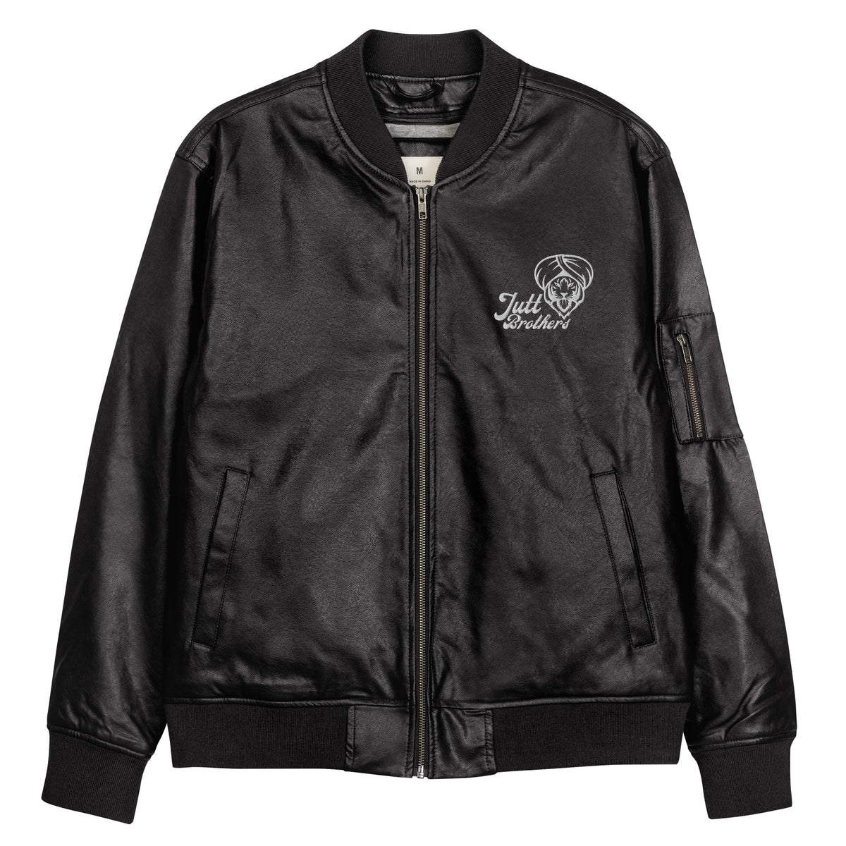 Jutt Brother Embroidered Bomber - -