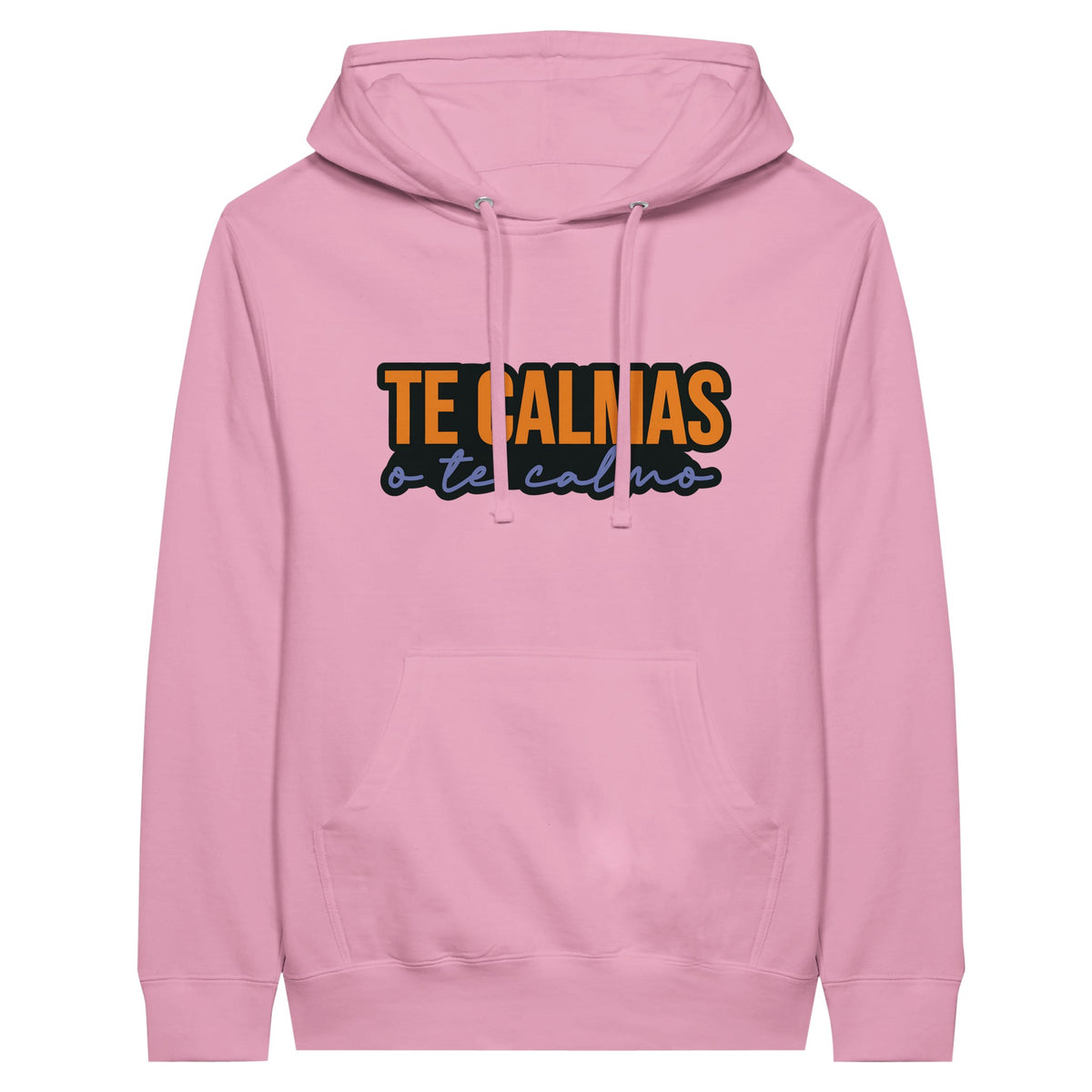 The Calmas Premium Unisex Hoodie - Embrace Serenity - Light Pink - Print Material