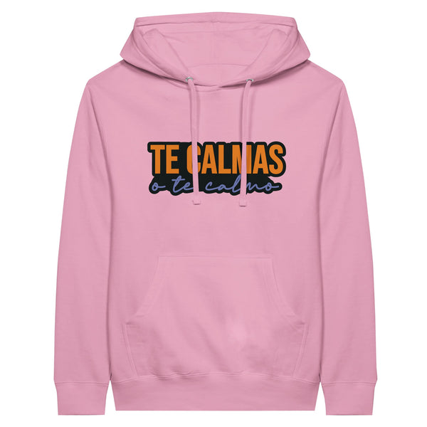 The Calmas Premium Unisex Hoodie - Embrace Serenity - Light Pink - Print Material