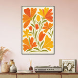 Gift Blooming Joy – Floral Garden Metal Framed Poster Art - - Metal Framed Posters