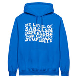 Classic Sarcasm Hoodie – Embrace Your Wit with Style - Royal - Hoodies