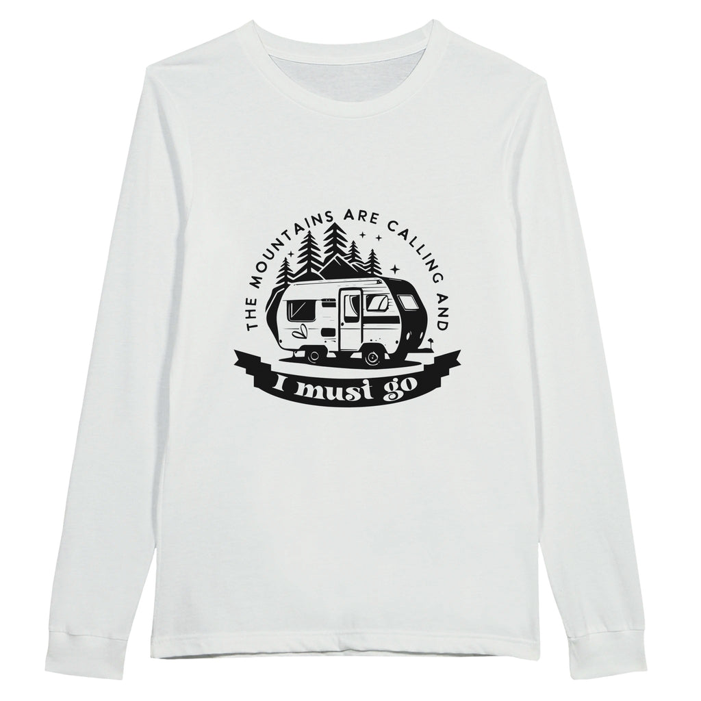 Seeking Solace in the Mountains - Heavyweight Shirt - White - Sweatshirt