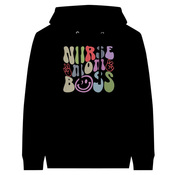 Celebrate the Strength of Nurse, Mom, Boss - Unisex Hoodie - Black - Hoodies