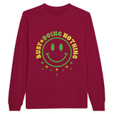 Mindful Moments - Reflect with 'BUSY DOING NOTHING - Cardinal Red - Sweatshirt