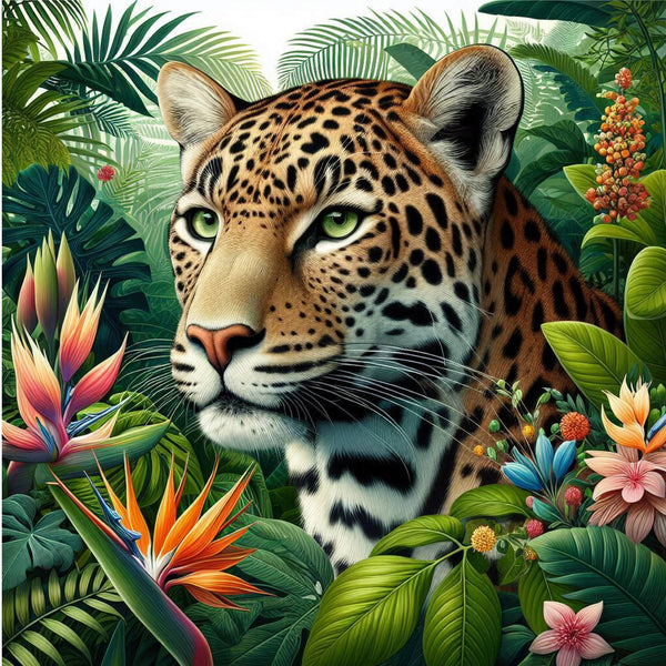 Jungle Majesty - Panther & Leopard Duo - - Framed Posters