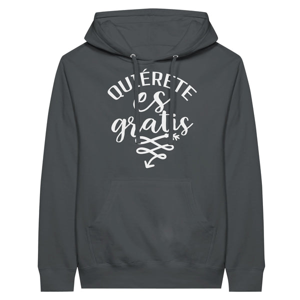 Blooms of Self-Love - Quierete Floral Hoodie - Charcoal - Hoodies