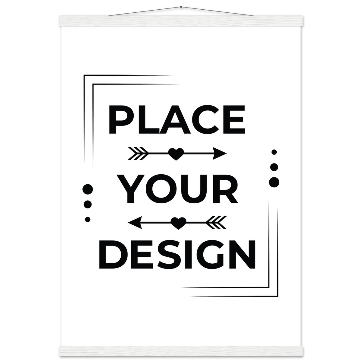 Stunning Art Display - Premium Customizable Poster - 50x70 cm 20x28″ White wall hanger - Posters With Hanger