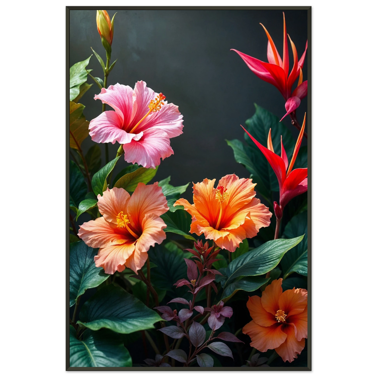 Lush Beauty in Bloom - Metal Framed Poster - - Metal Framed Posters