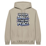 Hoodie Happiness - Smile and Be Peaceful - Sand - Hoodies