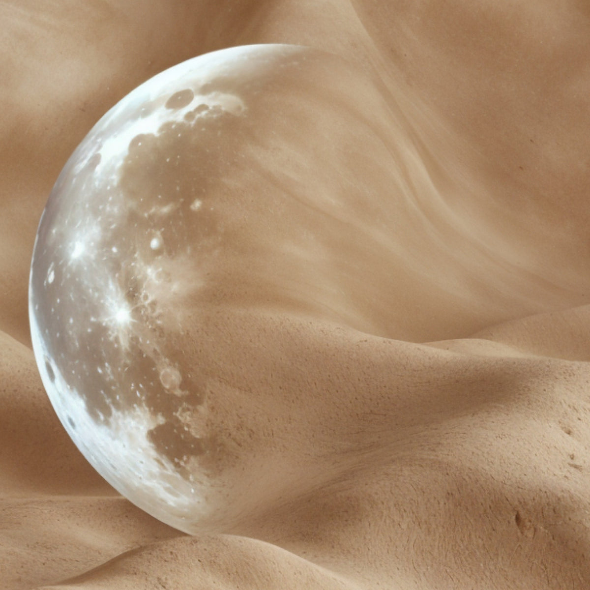 Lunar Mirage - Wooden and Metal Framed Poster - - Posters, Prints, & Visual Artwork