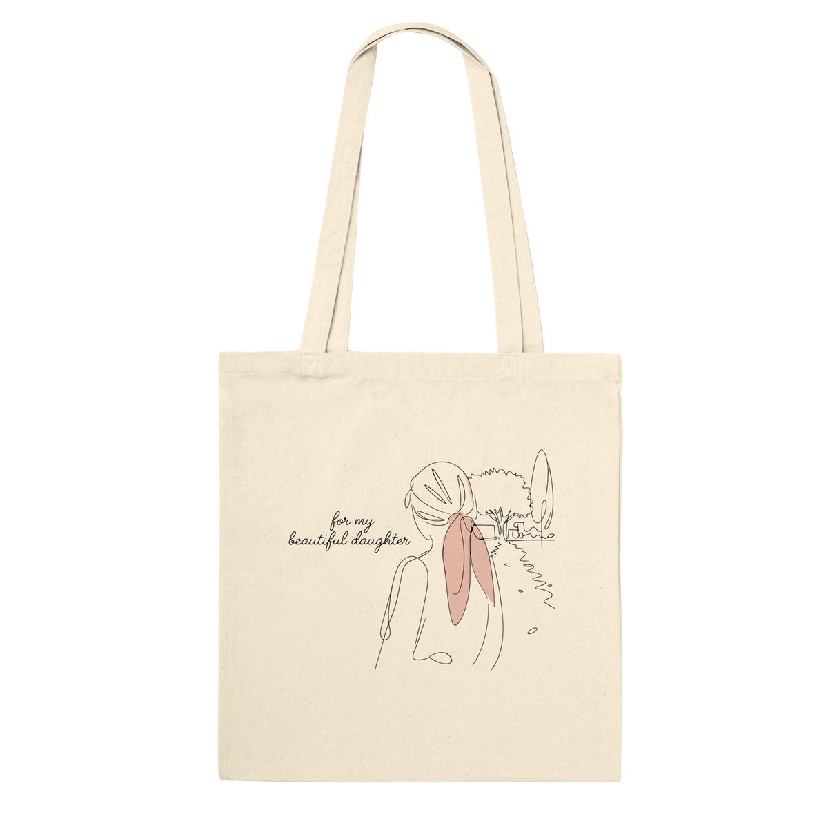 Cherished Moments - Elegant Tote for a Beloved Daughter - Default Title - Tote Bags