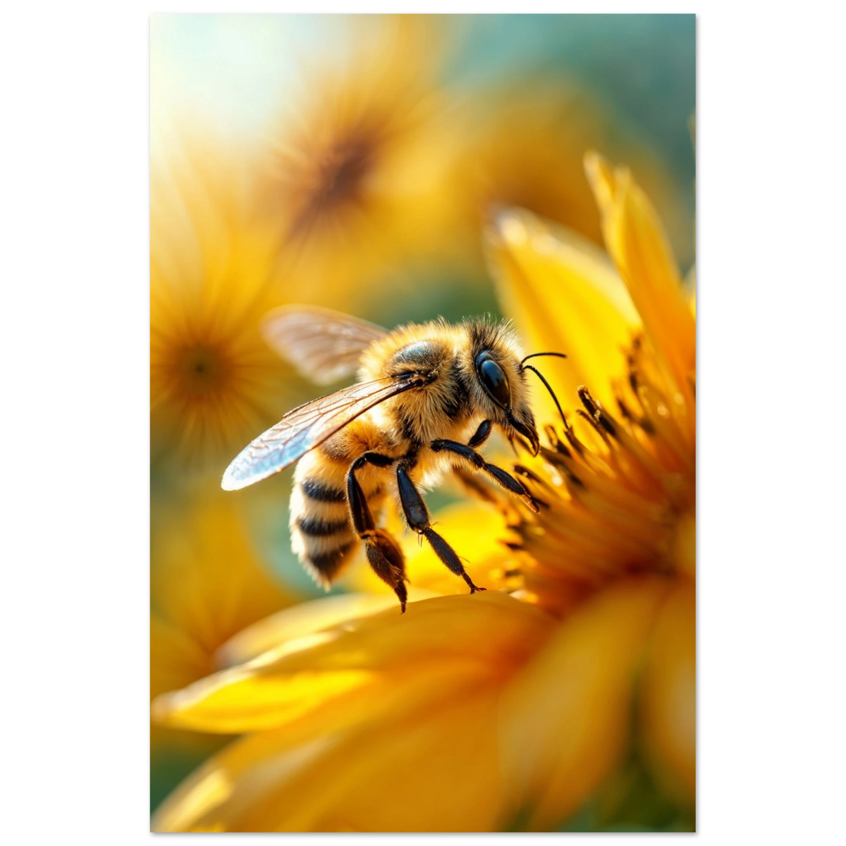 Golden Buzz – Fine Art Poster Gift Print - - Posters