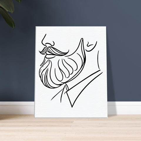 Image of Gentleman's Profile - The Art of a Bearded Muse