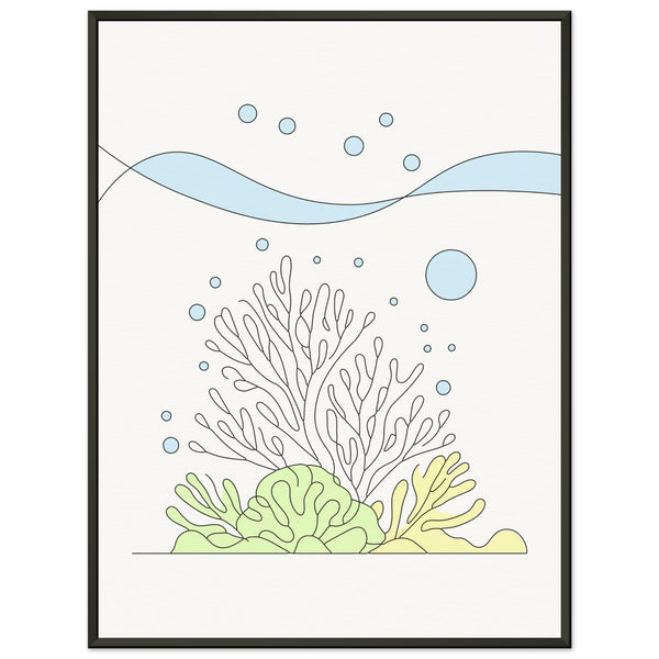 Oceanic Whimsy - Metal Framed Art - 45x60 cm 18x24″ - Metal Framed Posters