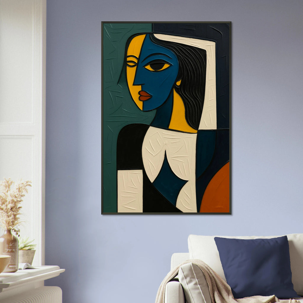 Modern Art Gift – Picasso-Inspired Metal Framed Poster - Default Title - Metal Framed Posters