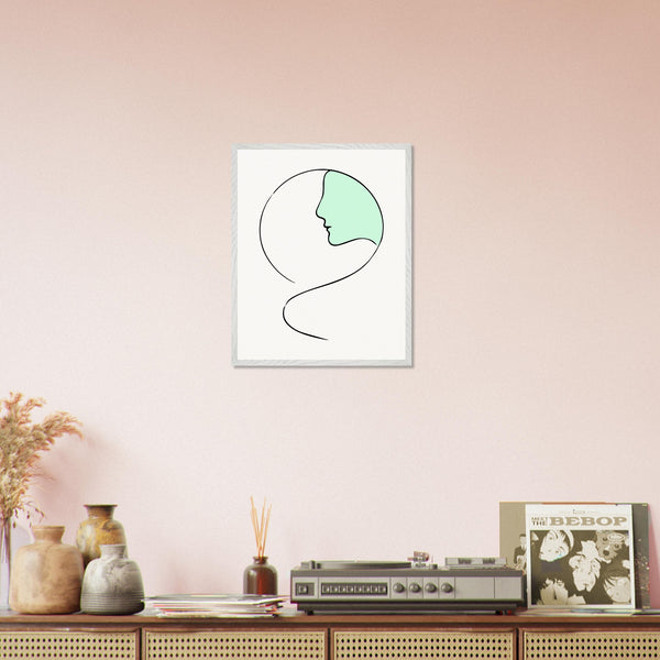 Nature’s Embrace - Oak & Ash Framed Art - 40x50 cm 16x20″ White frame - Wooden Framed Posters