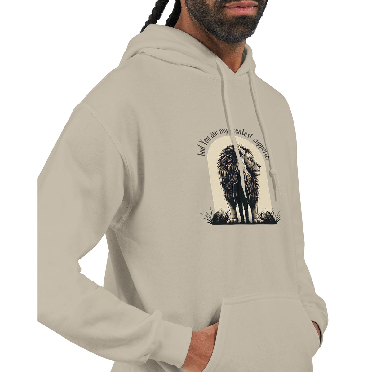 Serenity & Love - The Father-Child Connection - Sand - Hoodies