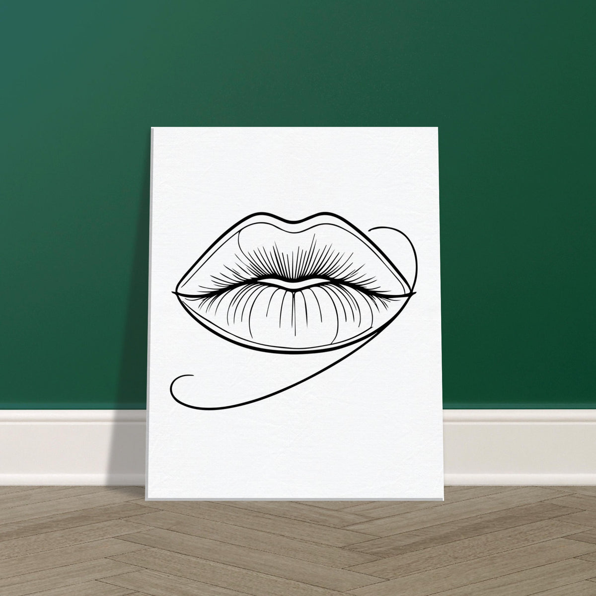 Immersive Lips Art- Canvas Print for Timeless Decor - - Canvas Prints