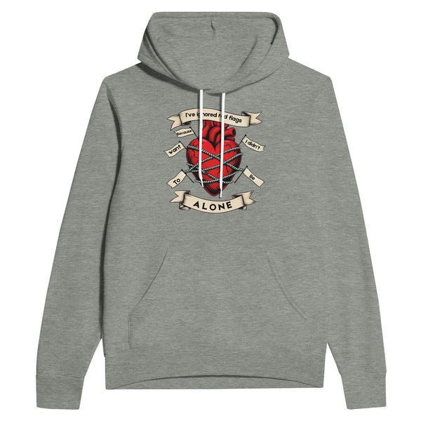 Heartfelt Confessions - Wearing Your Heart on Your Sleeve - Athletic Heather - Hoodies