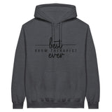 Best BROW THERAPIST Ever - Define Beauty, Share Joy - Dark Heather - Hoodies