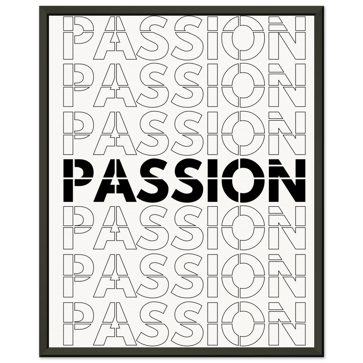 Passionate Repetition - Art That Inspires - 40x50 cm 16x20″ - Metal Framed Posters