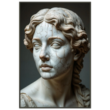 Cracked Elegance Poster for Art Lovers - - Metal Framed Posters