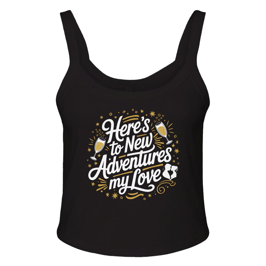 Bella + Canvas Love Tank – For Your Forever Person - solid blk blend - Scoop Tank
