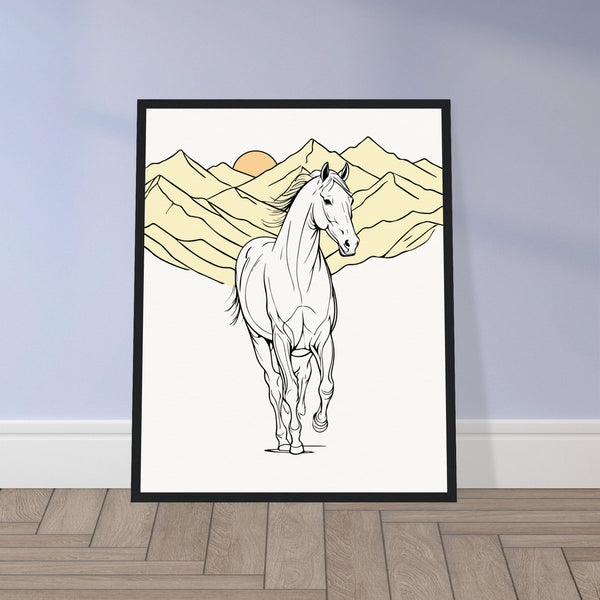 Mountain Majesty - The Spirit of the Wild - - Wooden Framed Posters