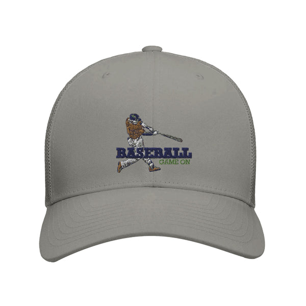 Play Ball in Style - Baseball Game On Cap - Silver - Print Material