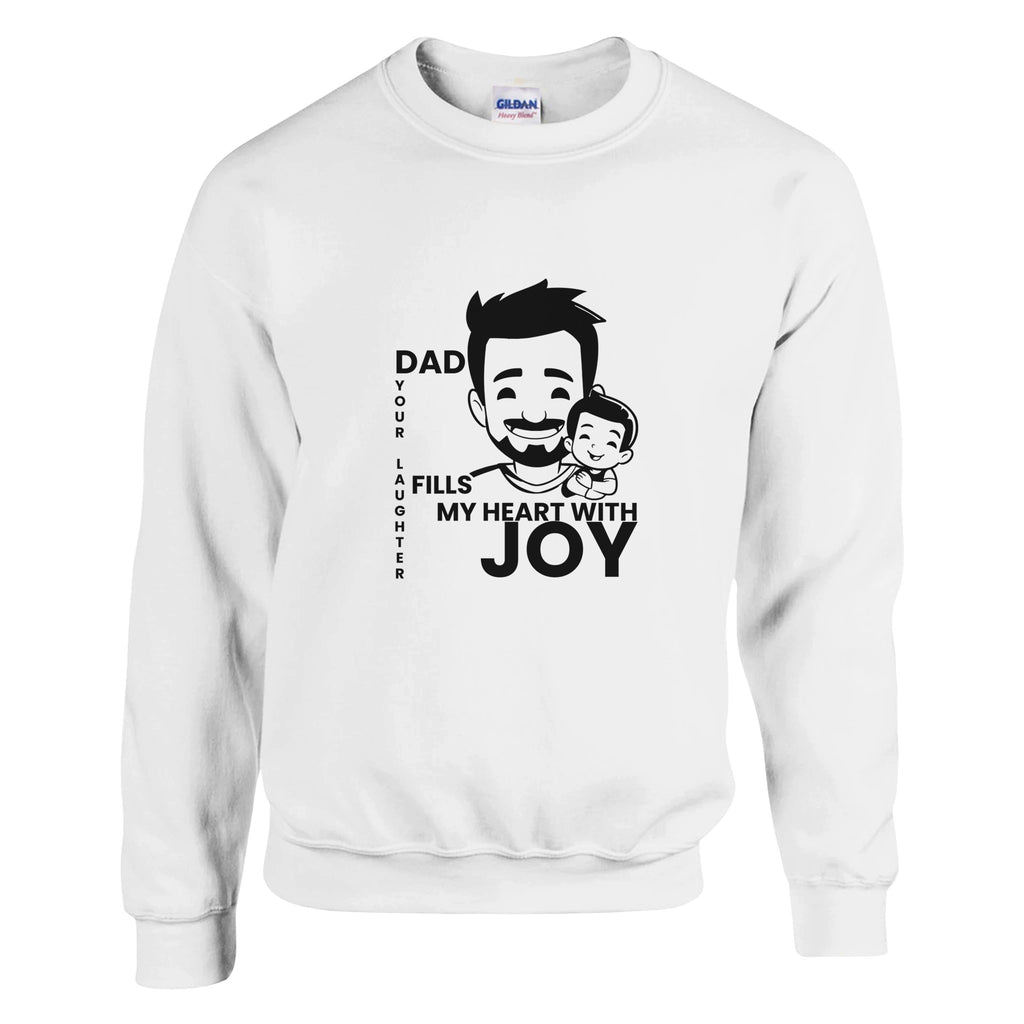 Dad, My Hero - A Timeless Bond Captured in Style - White - Sweatshirts