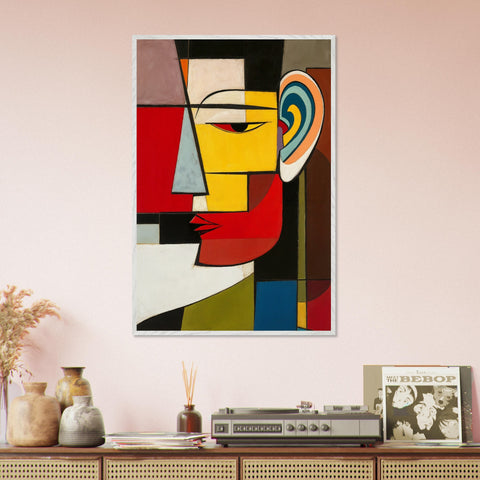 Image of Cubist Expressions - Modern Art in Premium Frame