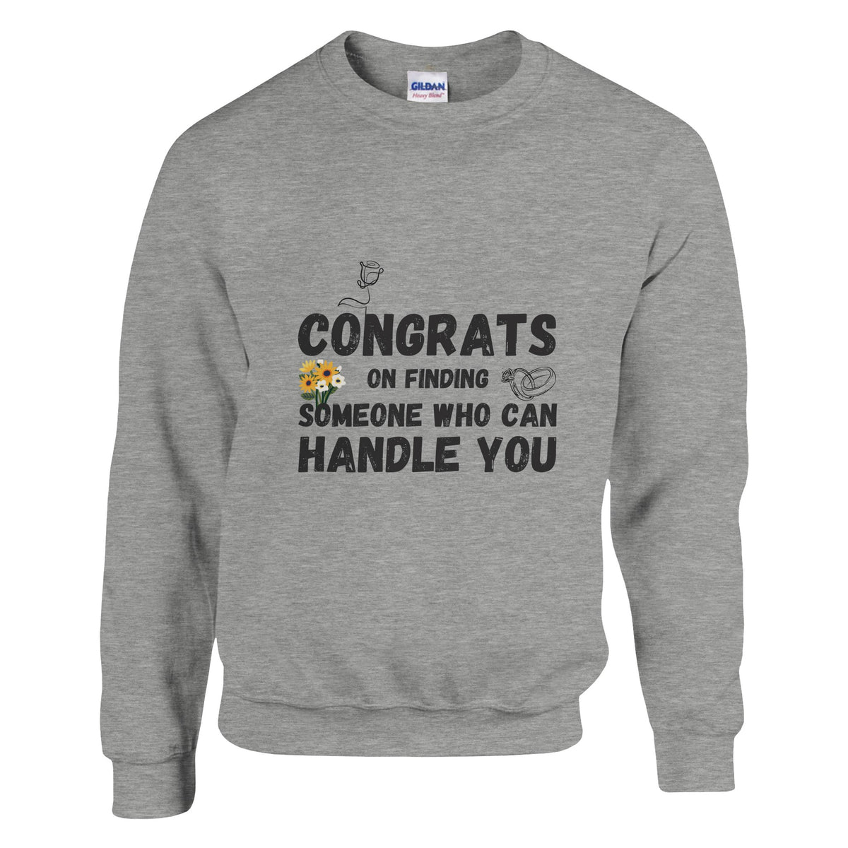 Handle With Care - Congrats Crewneck - Ash - Sweatshirts