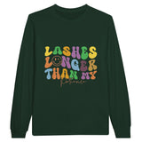 Patience Tested - Lashes Longer Than My Limits - Forest Green - Sweatshirt