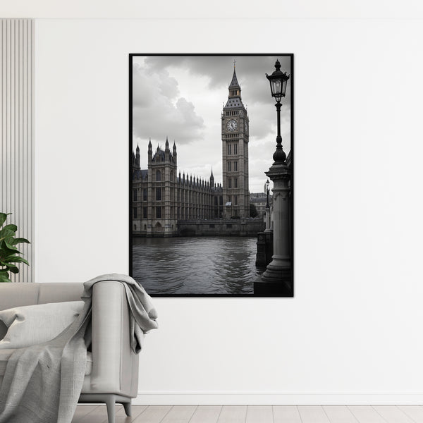 Timeless London - Big Ben Elegance - AI-Crafted - - Framed Posters